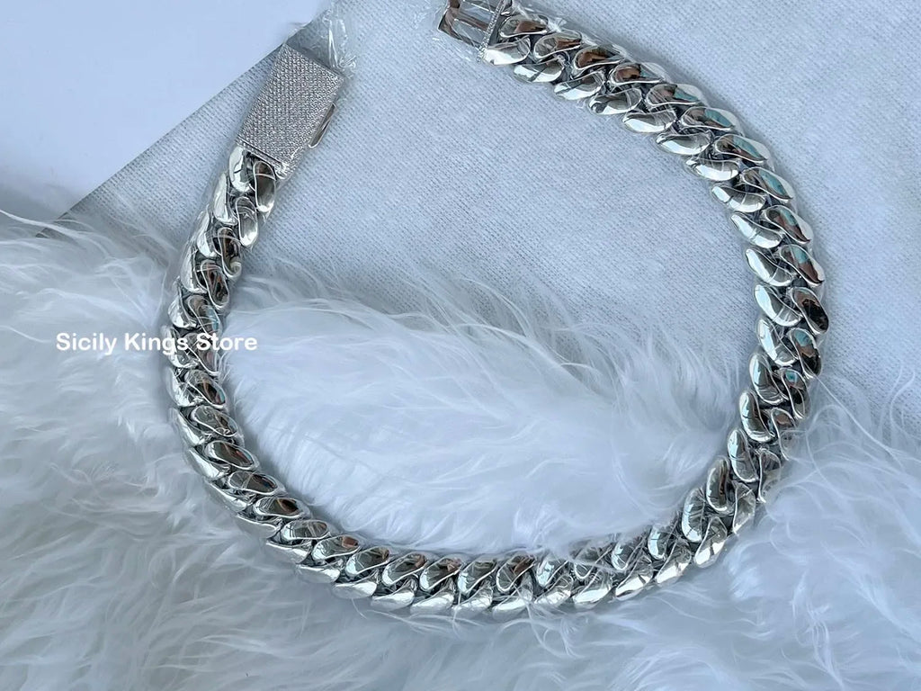 18K Gold Plated Luxury Hip Hop Cuban Link Chain Necklace for Men Wholesale Custom Logo